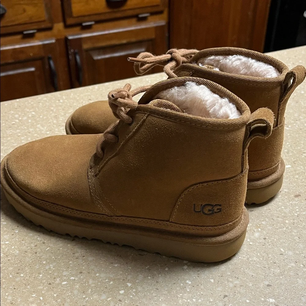 UGG Kids Tan Boots - Picture 3 of 4